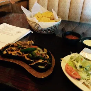 Lunch chicken fajitas