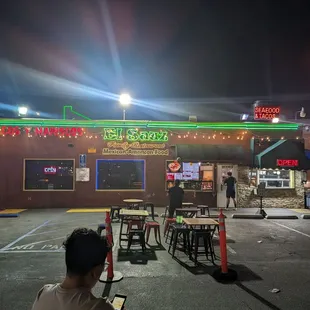 Exterior/dining tables.