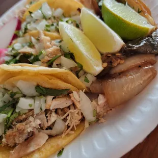 4 chicken tacos with everything Pollo Taco