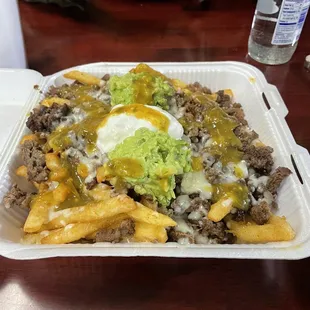 Carne asada fríes