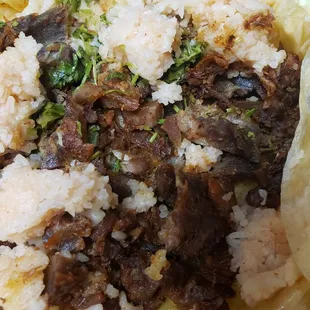 Was an Carnitas burrito. The meat(extra dry) and rice was over cook. Not way it could be eaten