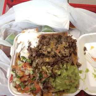 Asada chips they serve large portions couldn't finish it all