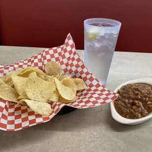 Chips and salsa made from scratch! Awesome!