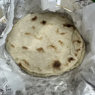 Homemade corn tortillas