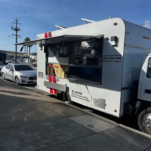 Picture of the food truck. Super good food, they know what their doing.