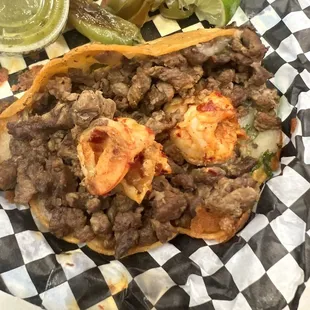 Shrimp &amp; Steak Taco