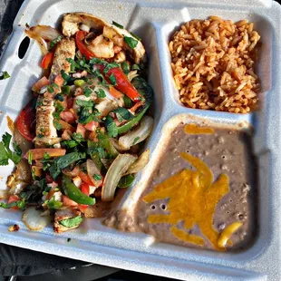 Chicken shrimp fajita