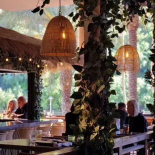 people sitting at a restaurant
