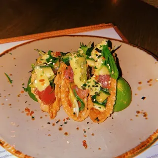 Tuna Poke Tacos