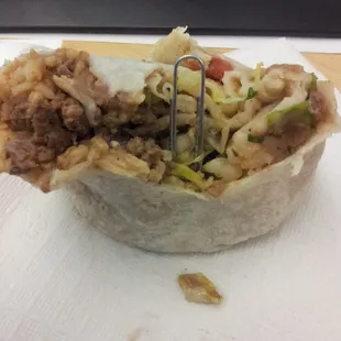 This is what I got in my burrito this morning dont eat there