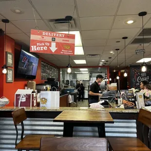 interior, sushi and sashimi