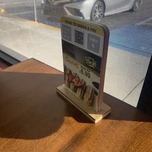 Order at the table, they&apos;ll bring it to you :)