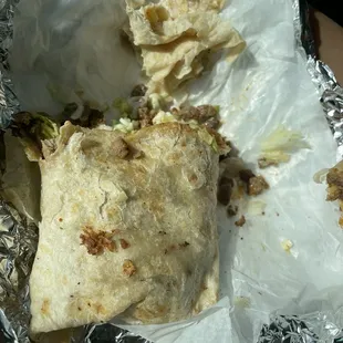 Burrito de carne de fajita