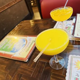 mango margaritas.