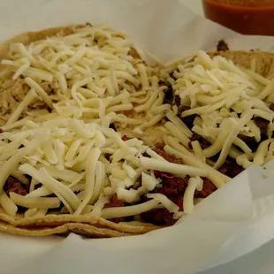 Three tacos.