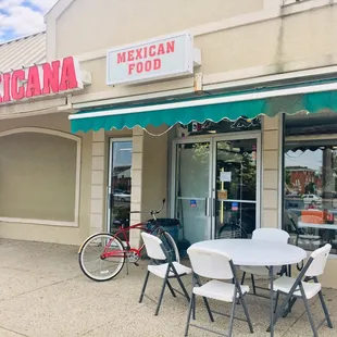 Some outdoor seating