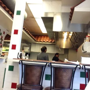 Where you order, they make the food on the spot.