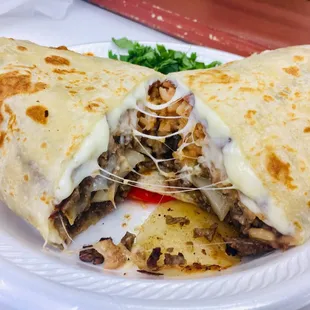Steak burrito-delicious and great amount of food