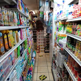 a grocery aisle