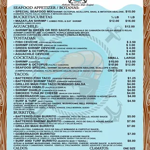 Full Menu