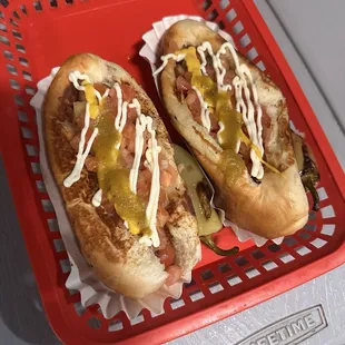 2 with everything $9