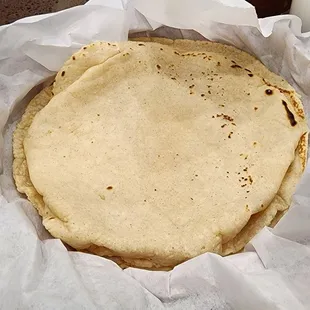 Handmade tortillas