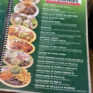 tacos, menu