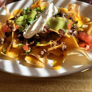 a plate of nachos