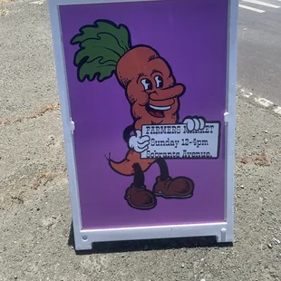 Sandwich board.