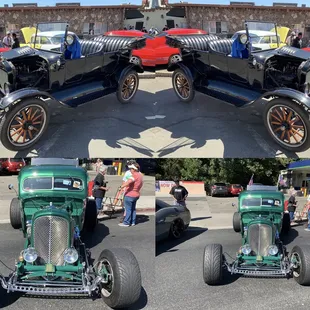 Classic and a Hot Rod