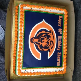 a chicago bears cake