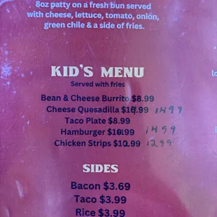 $15 for kids Quesadill??????  You are out of your mind!