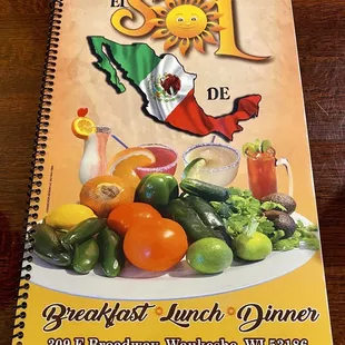 a menu for a mexican restaurant