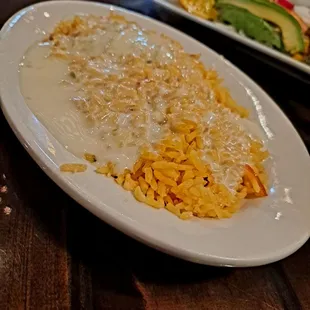 Rice and cheese dip.