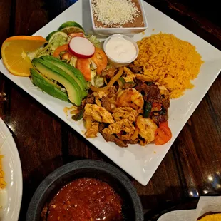 Texas lunch fajitas