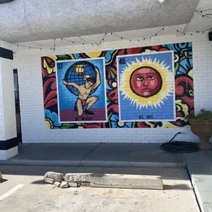 entrance mural