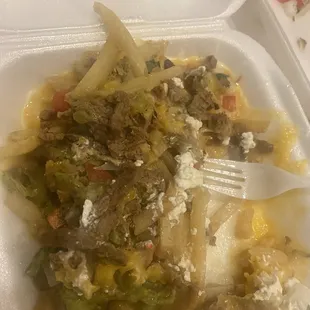 The old not done carne asada fries