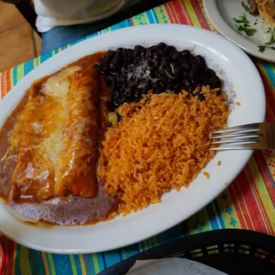 Chicken and cheese enchiladas