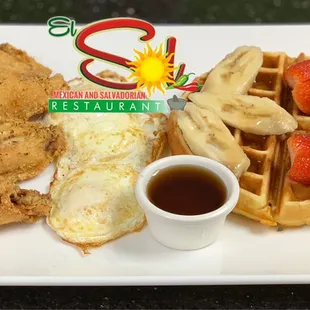 Chicken and Waffles,            &quot;Served all Day&quot;