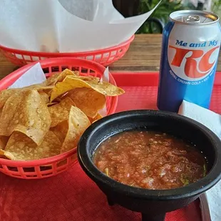 Chips and Salsa with RC Cola