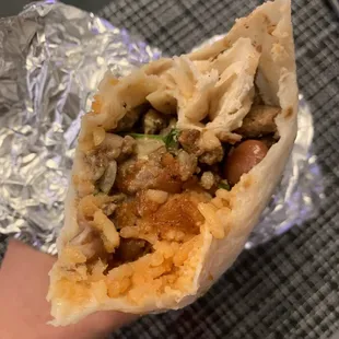 Burrito could have been bigger. Too much excess tortilla