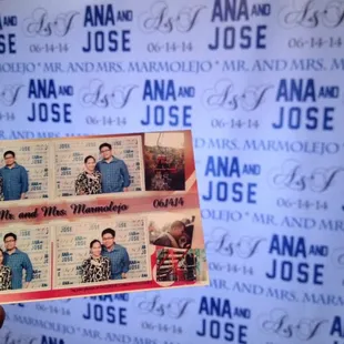 Wedding of the week at El Sombrero, photobooth courtesy of Joyfullyours.com