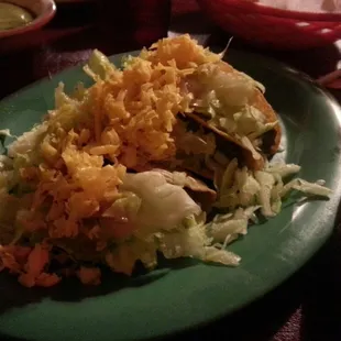 Crispy beef tacos