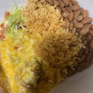 Chile Relleno Plate smothered in Chile con queso