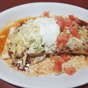 Chicken Burrito Supreme a la carte.