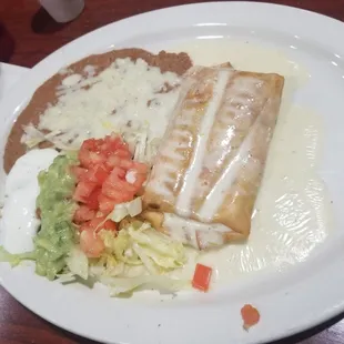 Chicken Chimichanga a la carte.