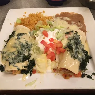 Seafood enchiladas