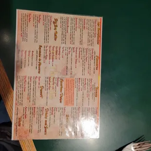 Other side of current menu Feb/22