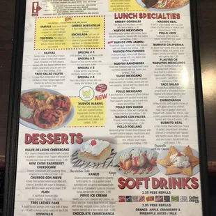 New menus!