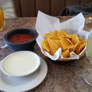 Chips, dips, and margaritas!